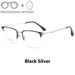 Simple Business Fashion Versatile Ultra Light Alloy Myopia Hyperopia Astigmatism Anti Blue Light Prescription Optical Glasses