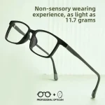 Casual Literary TR90 Square Full Frame Men and Women Myopia Hyperopia Anti Blue Light Prescription Progresivos Optical Glasses - Image 5