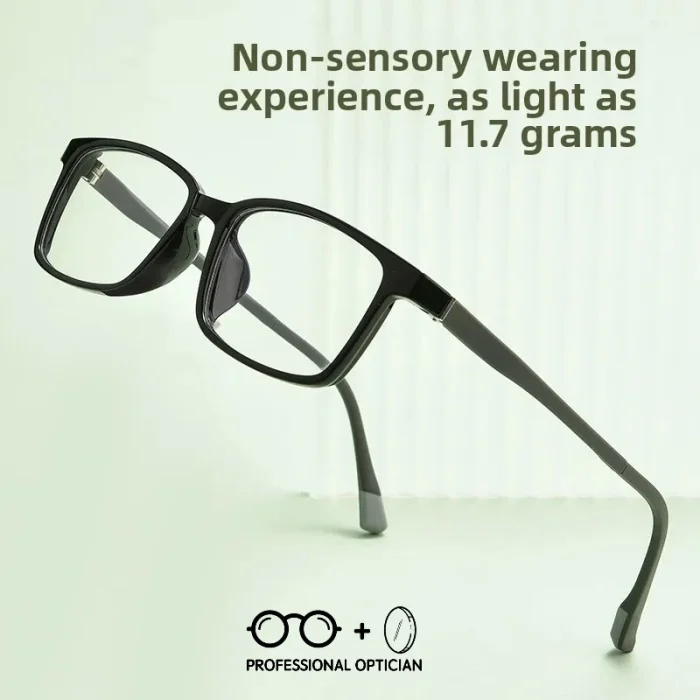 Casual Literary TR90 Square Full Frame Men and Women Myopia Hyperopia Anti Blue Light Prescription Progresivos Optical Glasses - Image 5