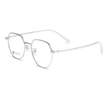 Unisex Ultra Light Polygon Alloy Fashion Myopia Hyperopia Astigmatism Anti Blue Light Prescription Optical Glasses - Image 10