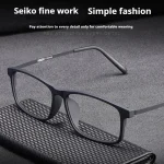 Demagnetized Titanium Prescription Glasses Men Multifocales Progresivos - Full-Rim TR90 Frame, Flexible Design for Narrow Faces - Image 6