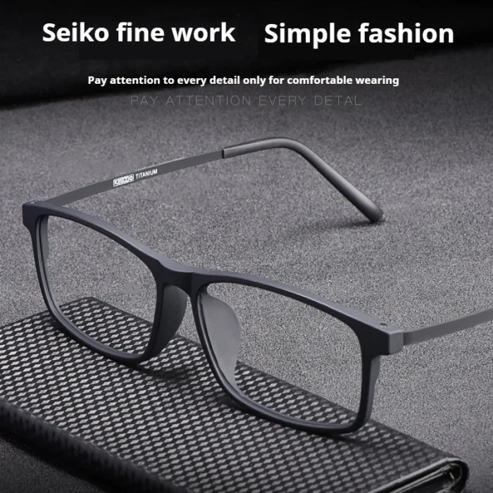 Demagnetized Titanium Prescription Glasses Men Multifocales Progresivos - Full-Rim TR90 Frame, Flexible Design for Narrow Faces - Image 6